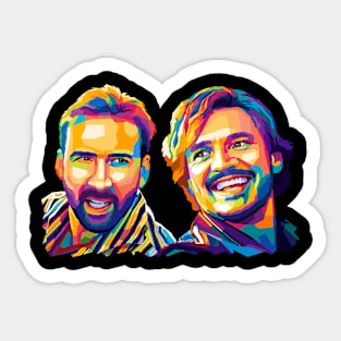 Nicolas and Pedro Pop Art Sticker